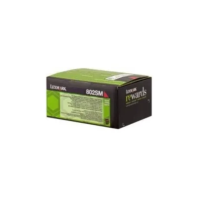 TONER ORIGINALE LEXMARK CX310 CX410 80C2SM0 MAGENTA 2K 802SM