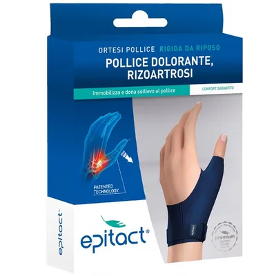 Epitact Ortesi Pollice Rigida da Riposo Pollice Dolorante Rizoartrosi Mano Sx Taglia S 1 Pezzo