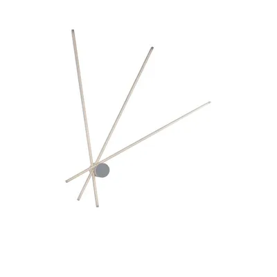Plafoniera LED bianca minimal in alluminio, 27W, Luce calda, 100x92cm