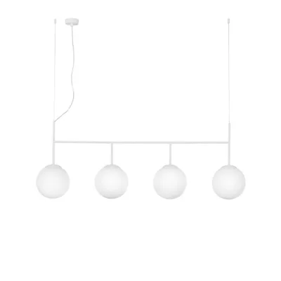 Lampadario a sospensione Bianco 4Xe27 125X150X20Cm