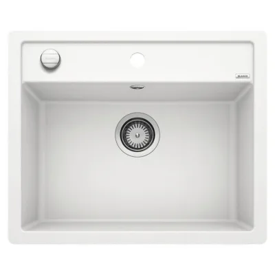 Blanco Lavello una vasca DALAGO 6-F 1514771 finitura bianco da 60.5x50 cm - Filotop