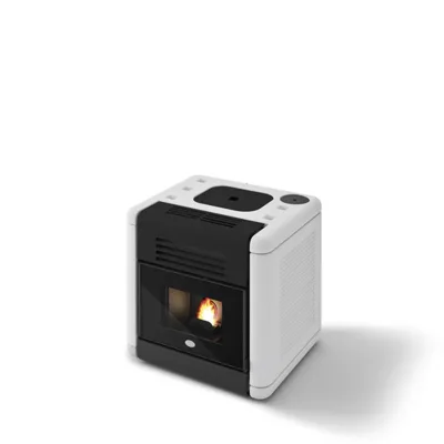 Eva Calòr Stufa a pellet DADO 901671700 finitura bianco