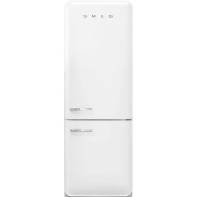Smeg Frigorifero combinato con cerniere a destra a libera installazione FAB38RWH6 finitura bianco da 71 cm