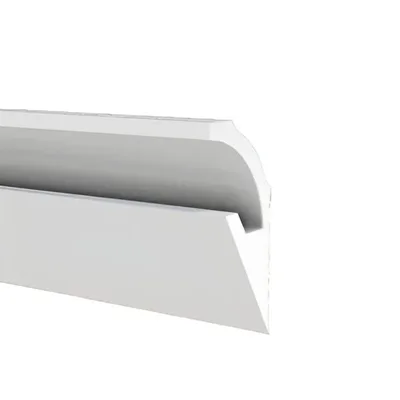 Modanatura 2m per led in duropolimero effetto luce indiretta 2000x100x50 mm