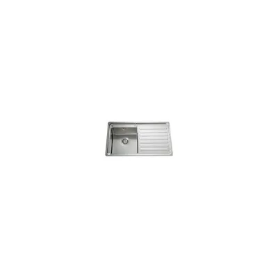 Alpes Lavello filotop LFPS 587/1V1S con gocciolatoio a destra in acciaio inox da 87x51 cm