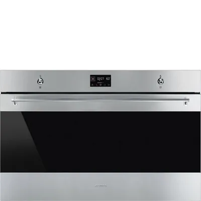 Smeg Forno termoventilato pirolitico da incasso SFP9302TX finitura acciaio inox antimpronta da 90 cm