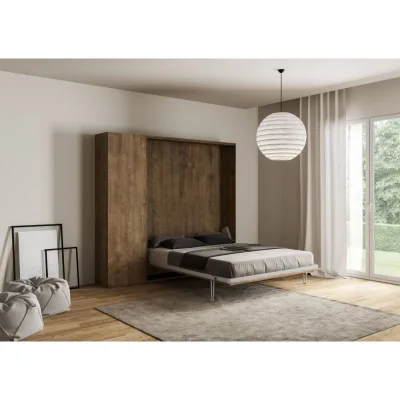 Itamoby Letto una piazza e mezza a scomparsa Kentaro con colonna da 194x215(39,5) cm