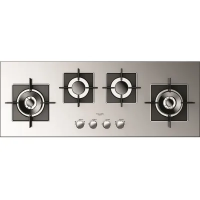 Fulgor Piano cottura a gas FSH 1124 G 2DWK XX finitura acciaio inox da 112 cm