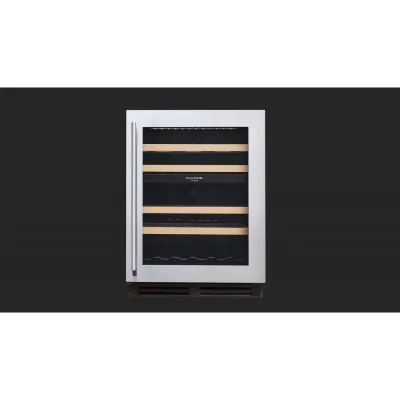 Fulgor Cantina vini sottotop da incasso FWC 8200 U TC BKX finitura acciaio inox da 60 cm