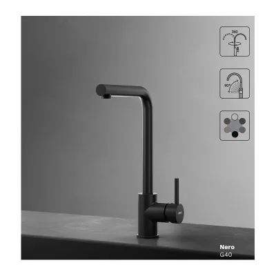 Elleci Miscelatore monocomando con canna girevole TRAIL MGKTRA78 finitura G78 espresso