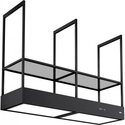 Franke: Cappa a isola Mythos T-Shelf Evolution FMY EVOLUTION F160 325.0726.999 finitura black matt da 160 cm