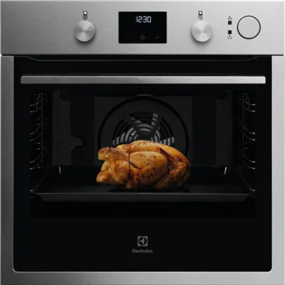 Electrolux Forno multifunzione SteamCrisp KOCGS30TX finitura Intuit inox antimpronta da 60 cm