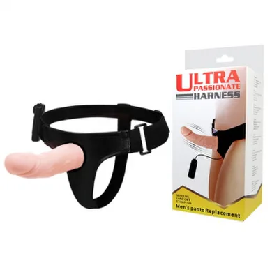 Strap-On Vibrante Baile Ultra Passionate Harness 15 cm Dildo TPR Telecomando Sex Toy Coppia