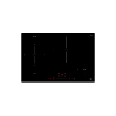 PRONTA CONSEGNA - Master Kitchen Piano cottura a induzione MKHI 774-ED 1BR BK in vetroceramica nero da 77 cm