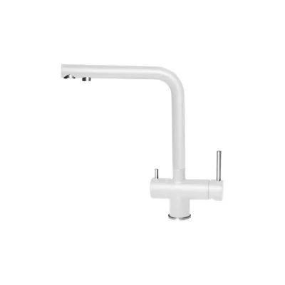 Elleci Miscelatore filtrante monocomando con canna girevole TOURMALINE MKKTOU96 finitura K96 bianco
