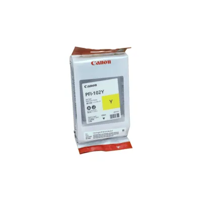 CARTUCCIA ORIGINALE CANON PFI-102Y PFI 102Y GIALLO DYE IPF 500 0898B001