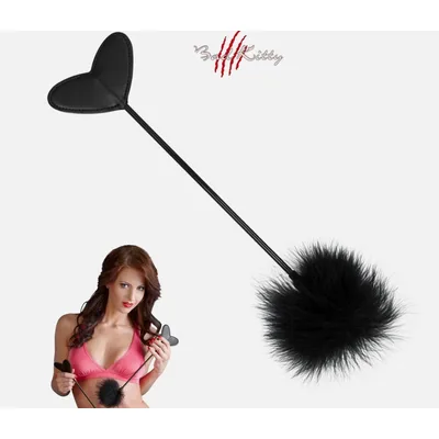 Frustino Ticler tintillatore a cuore circa 40 cm fetish bondage BDSM sadomaso