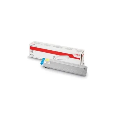 TONER ORIGINALE OKI C9655 43837129 GIALLO 22K