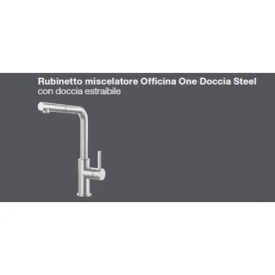 Barazza Miscelatore monocomando 1RUBO1DS finitura acciaio inox satinato - IN PROMOZIONE FINO AL 6/07