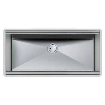Foster Lavello una vasca 1015 850 finitura acciaio inox da 101.6x50 cm - IN PROMOZIONE FINO AL 30/06